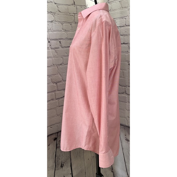 Banana Republic Men’s Standard Fit Non-Iron Pink Dress Shirt (Size M) - Picture 6 of 11